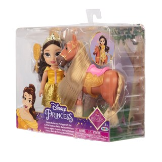 Foto 2 | Set De Regalo Disney Princess Belle Doll & Phillipe Petite - Venta Internacional.