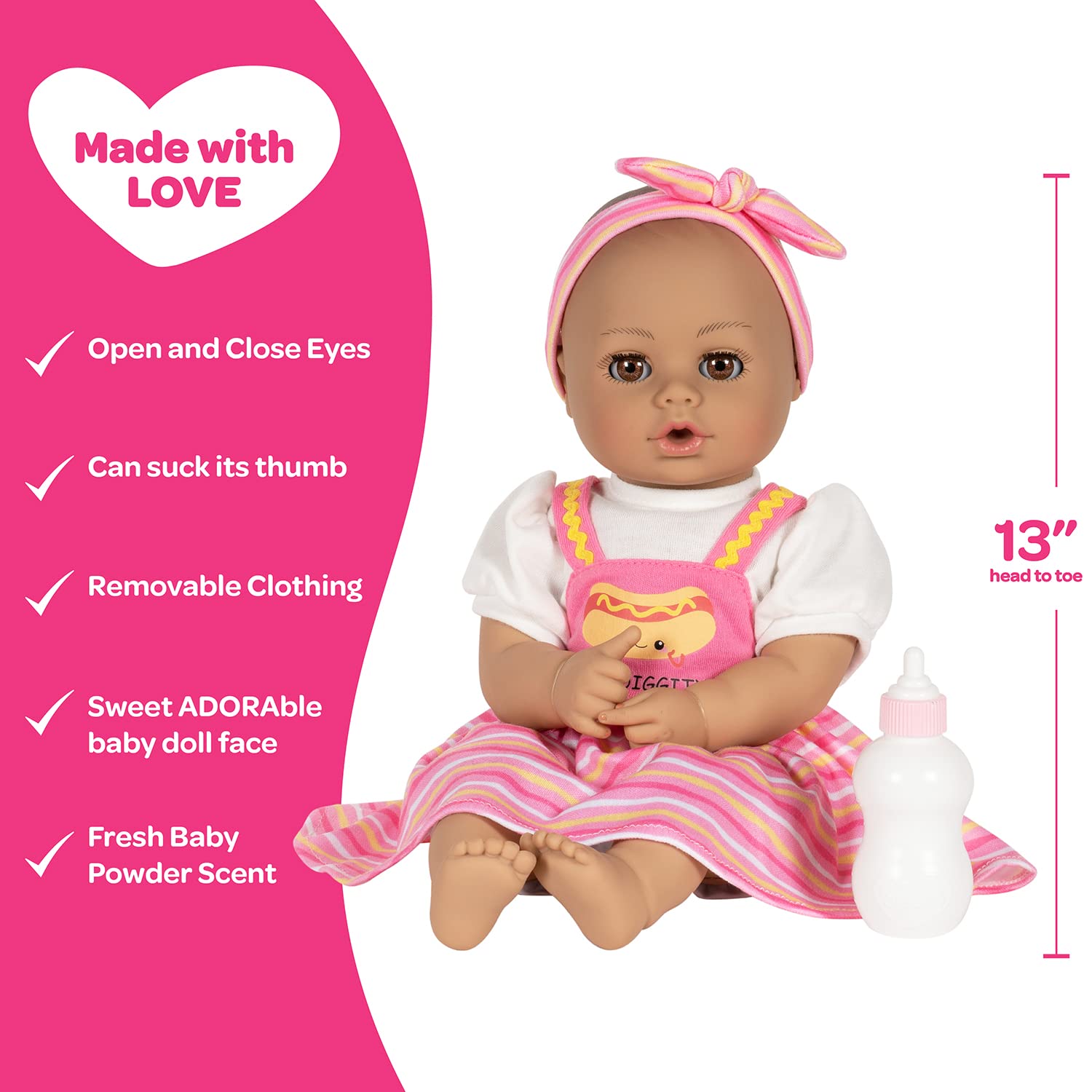 Foto 4 | Muñeca Adora Play Time Babies Collection 13 Pulgadas - Venta Internacional.