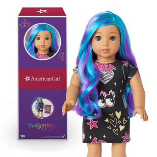 Foto 1 | Doll American Girl Truly Me #119, 18 Pulgadas, Ojos Azules, Cabello Azul-morado - Venta Internacional.