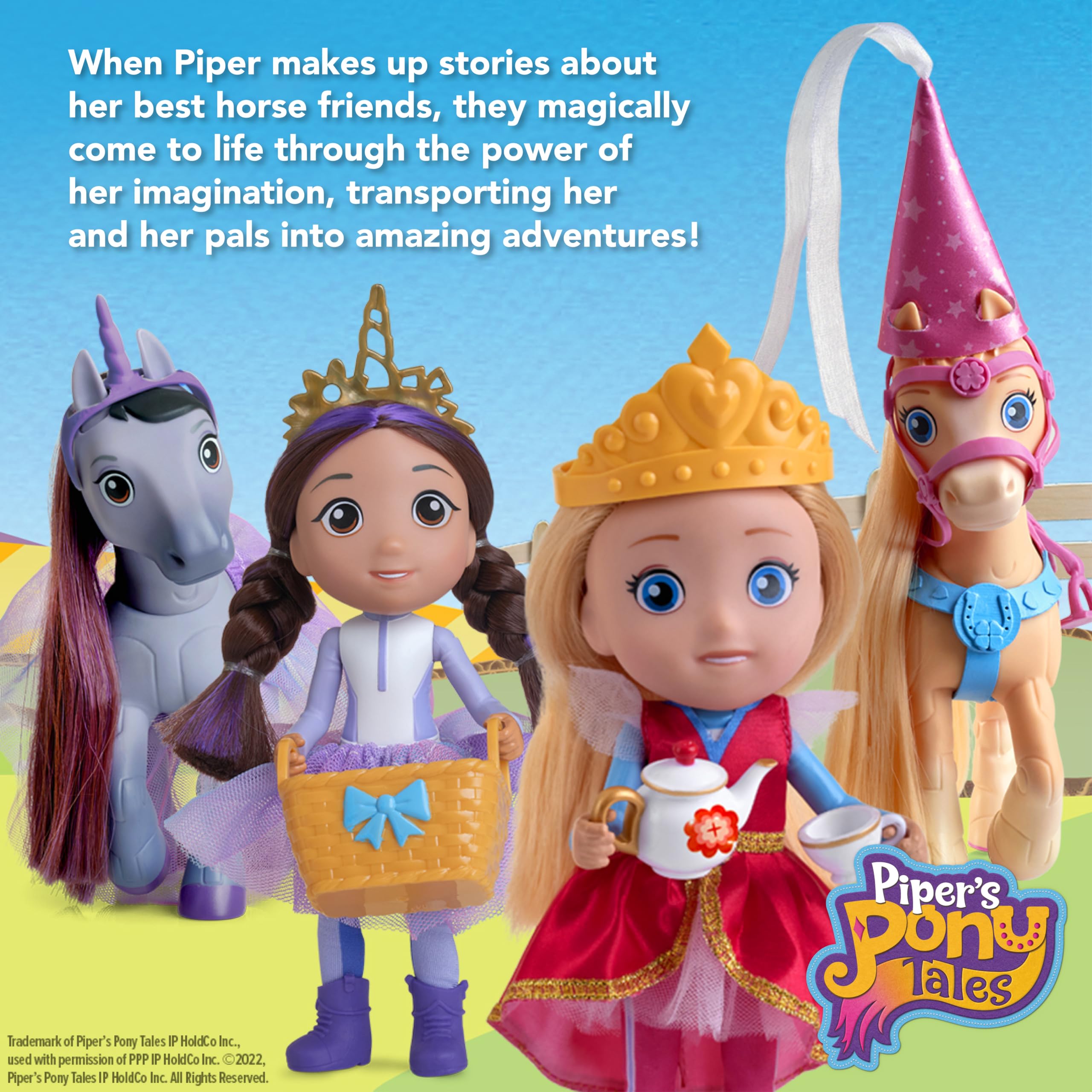 Foto 7 pulgar | Aventura De Fiesta De Té Para Princesas De Toy Breyer Piper Pony Tales - Venta Internacional.