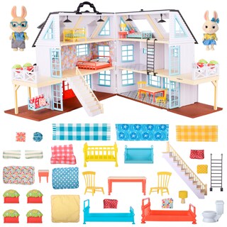 Foto 1 | Casa De Muñecas Sunny Days Honey Bee Acres Buzzby Farmhouse 38 Cm - Venta Internacional.