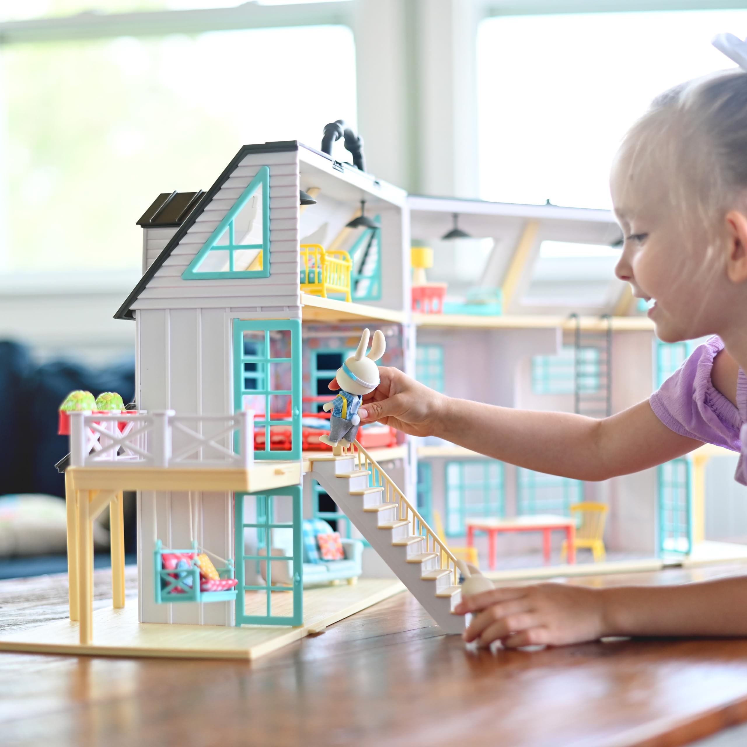 Foto 3 | Casa De Muñecas Sunny Days Honey Bee Acres Buzzby Farmhouse 38 Cm - Venta Internacional.