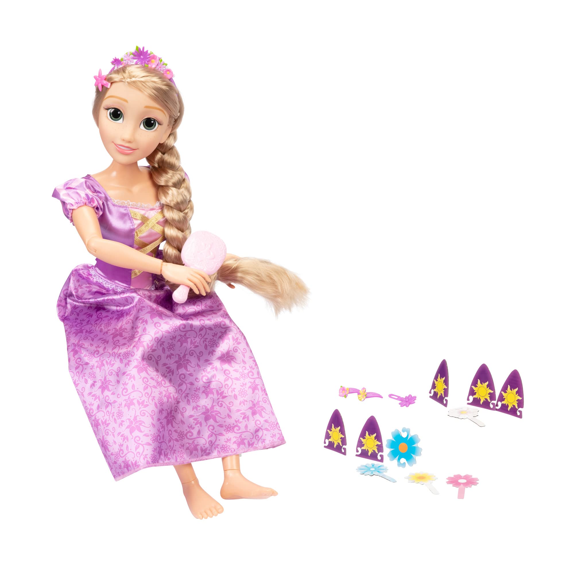 Foto 6 pulgar | Muñeca Disney Princess Rapunzel Playdate De 81 Cm Con Accesorios - Venta Internacional.