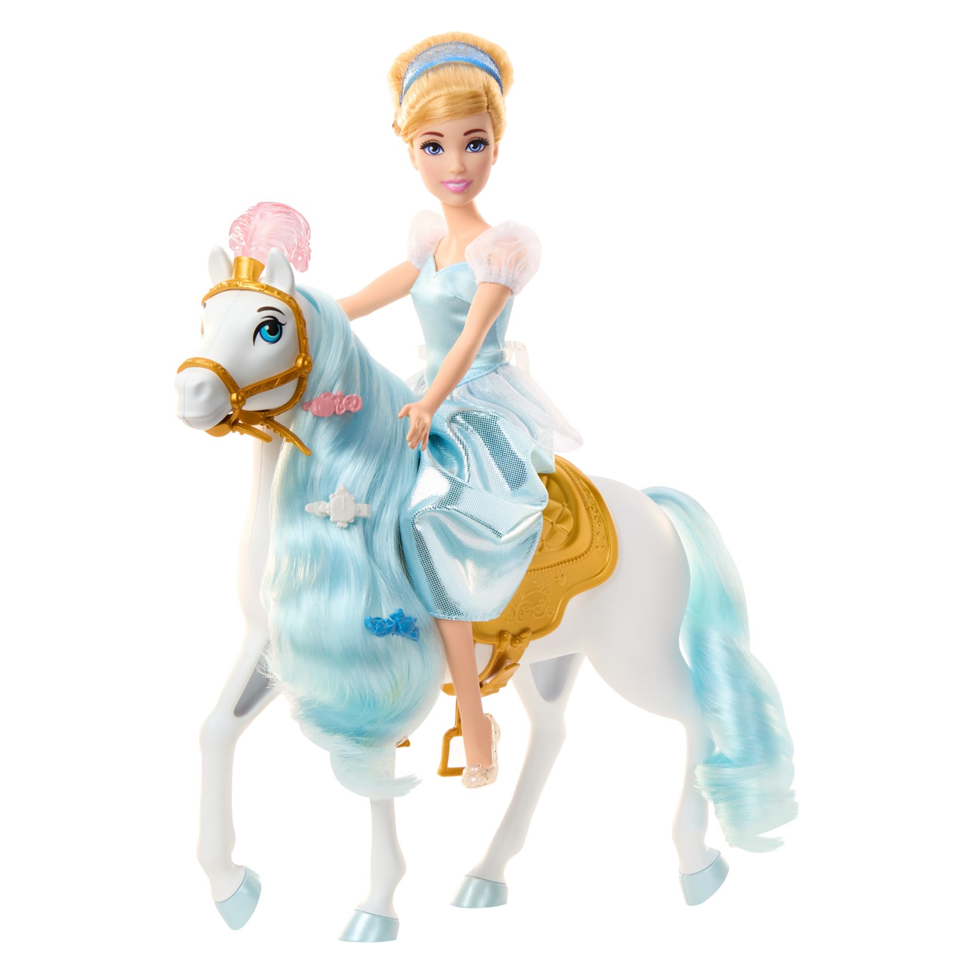 Foto 5 pulgar | Muñeca De Moda Mattel Disney Princess Cenicienta Con Caballo - Venta Internacional.