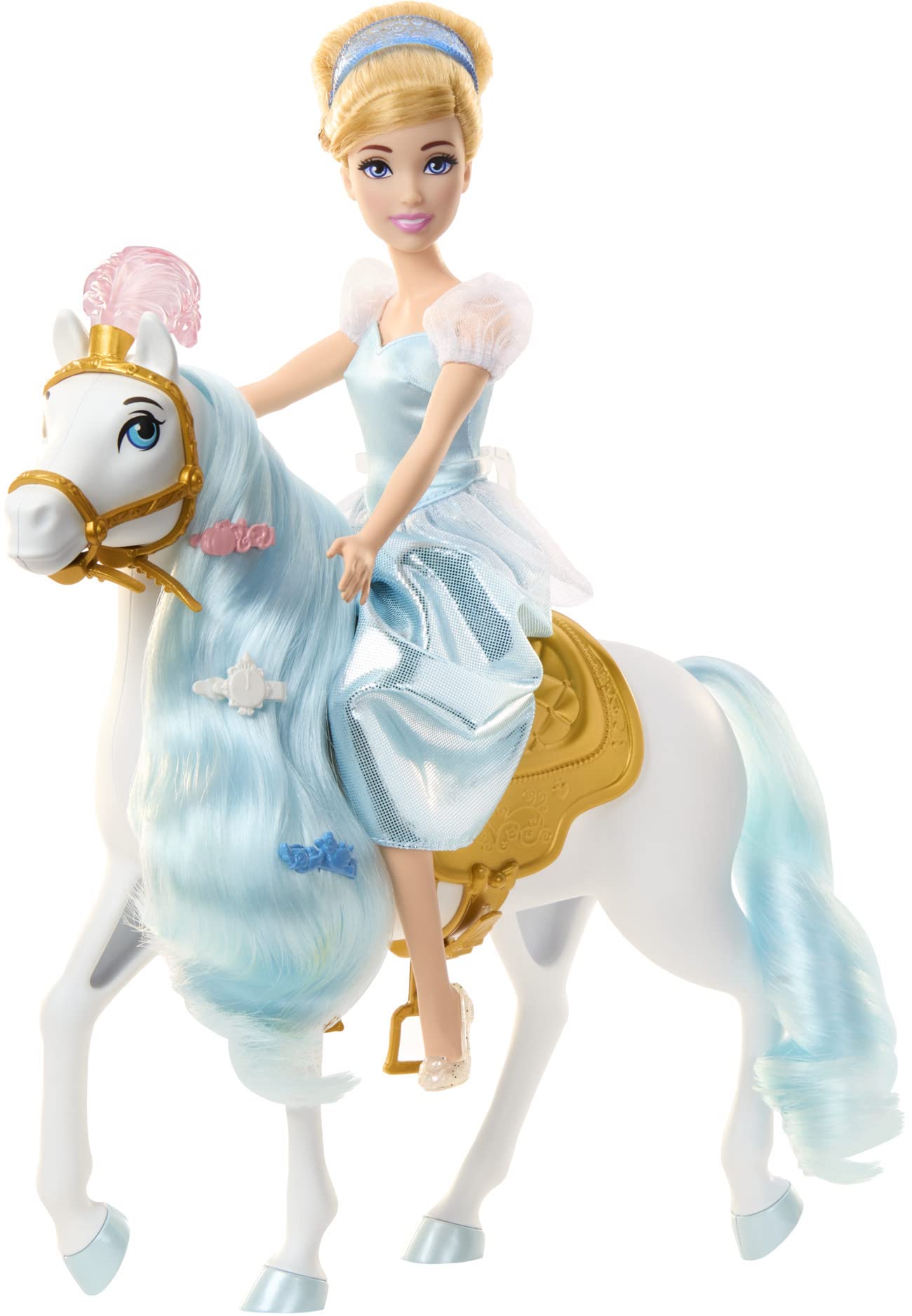 Foto 6 pulgar | Muñeca De Moda Mattel Disney Princess Cenicienta Con Caballo - Venta Internacional.