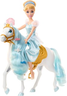 Foto 5 | Muñeca De Moda Mattel Disney Princess Cenicienta Con Caballo - Venta Internacional.
