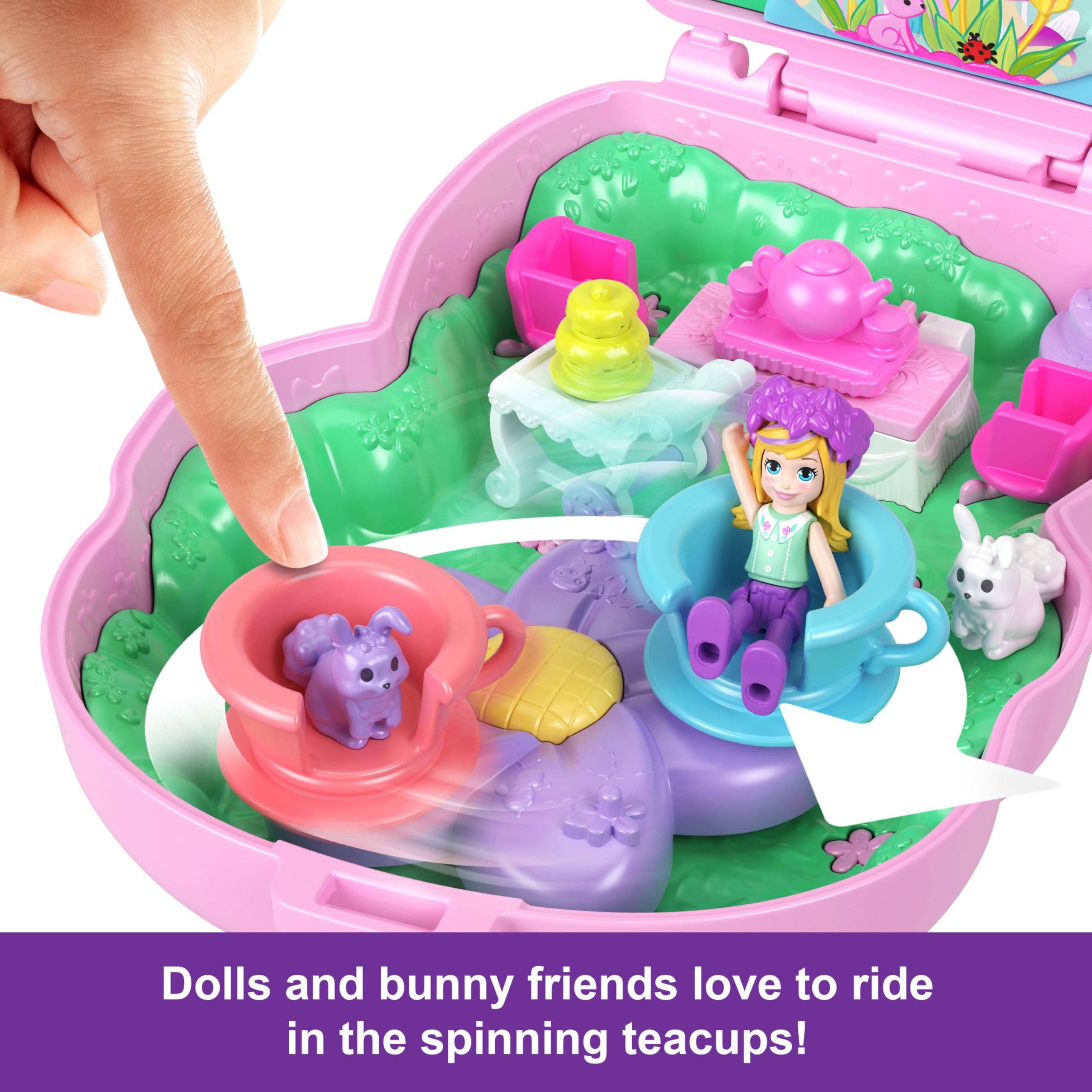 Foto 5 pulgar | Muñeca Toy Polly Pocket Dolls Para Fiesta De Té Con 1 Micromuñeca - Venta Internacional.