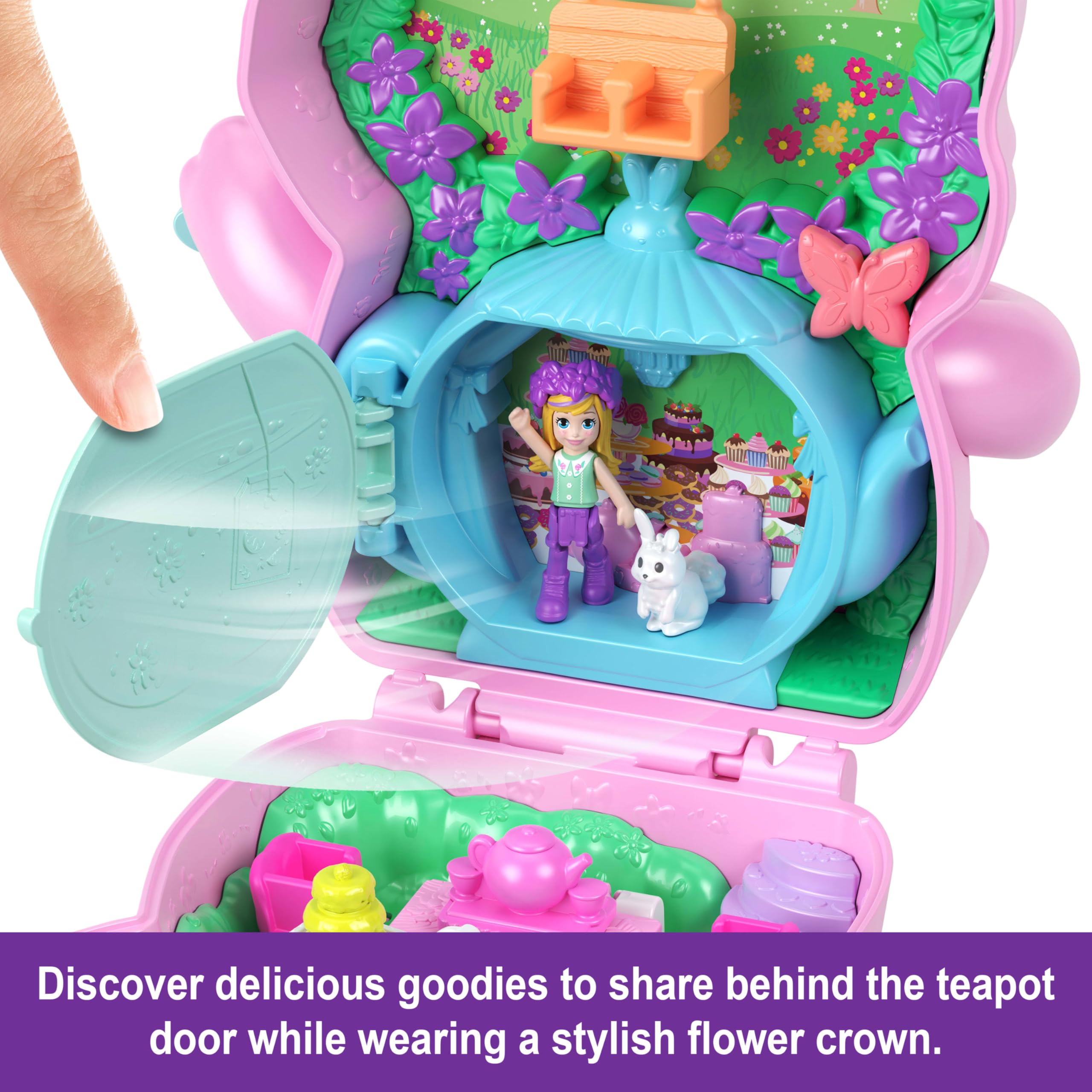 Foto 6 pulgar | Muñeca Toy Polly Pocket Dolls Para Fiesta De Té Con 1 Micromuñeca - Venta Internacional.