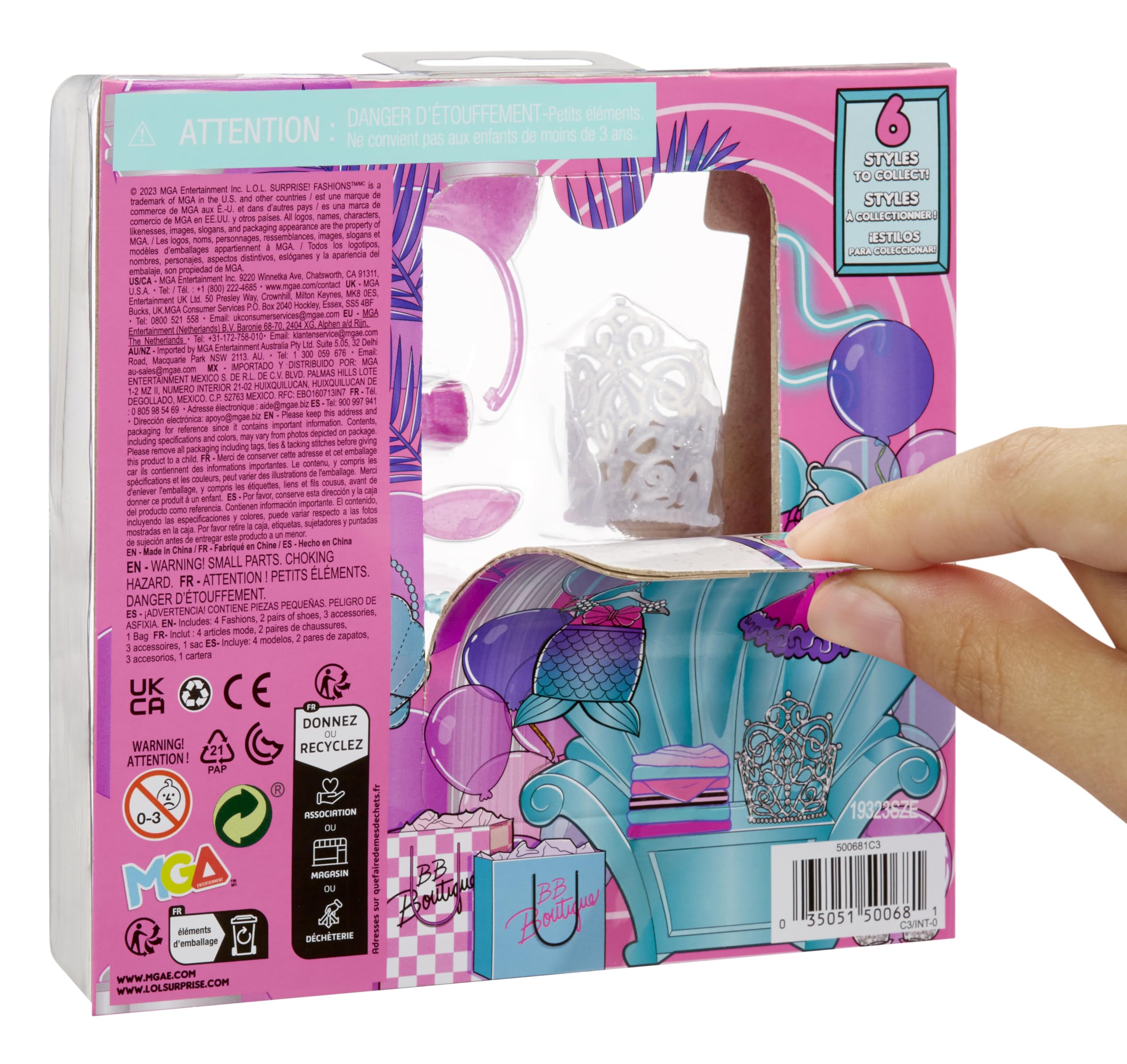 Foto 4 pulgar | Paquete De Moda Lol Surprise Estilo Princesa Sirena, 6 Estilos - Venta Internacional.