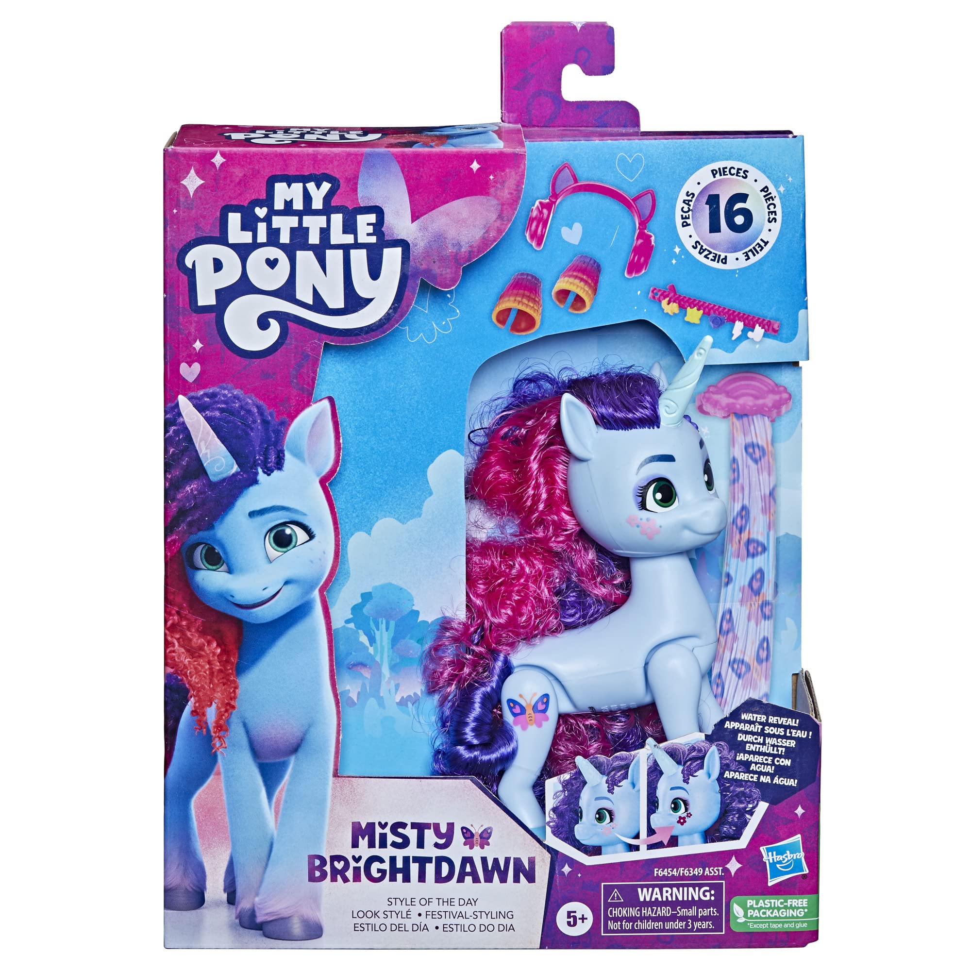 Foto 2 | Muñeca De Peluquería My Little Pony Misty Brightdawn 5.5 Pulgadas - Venta Internacional.