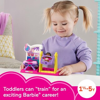 Foto 2 | Set De Gimnasta Barbie De Juguete Fisher-price Little People Para Niños Pequeños - Venta Internacional.