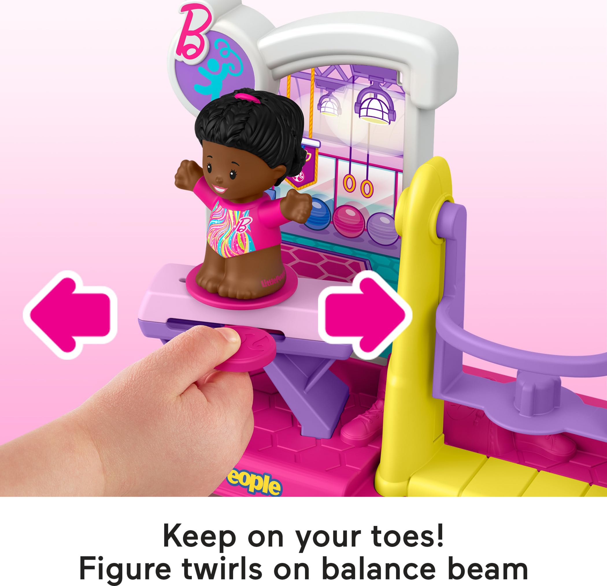 Foto 4 pulgar | Set De Gimnasta Barbie De Juguete Fisher-price Little People Para Niños Pequeños - Venta Internacional.