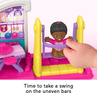 Foto 4 | Set De Gimnasta Barbie De Juguete Fisher-price Little People Para Niños Pequeños - Venta Internacional.