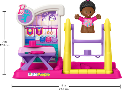 Foto 5 | Set De Gimnasta Barbie De Juguete Fisher-price Little People Para Niños Pequeños - Venta Internacional.