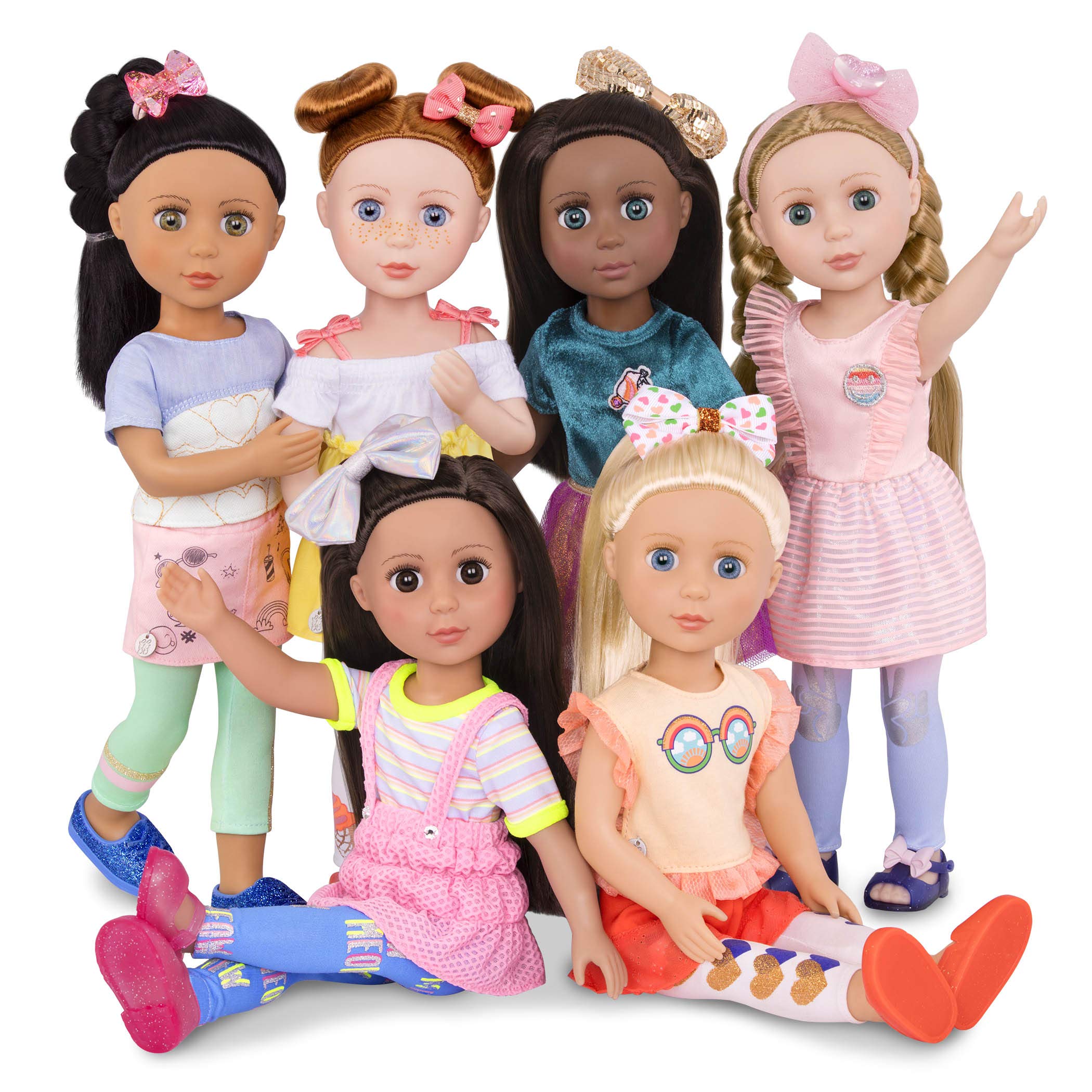 Foto 8 pulgar | Muñeca Moderna Con Purpurina Para Niñas, 14 Pulgadas, Con Ropa De Más De 3 Años - Venta Internacional.