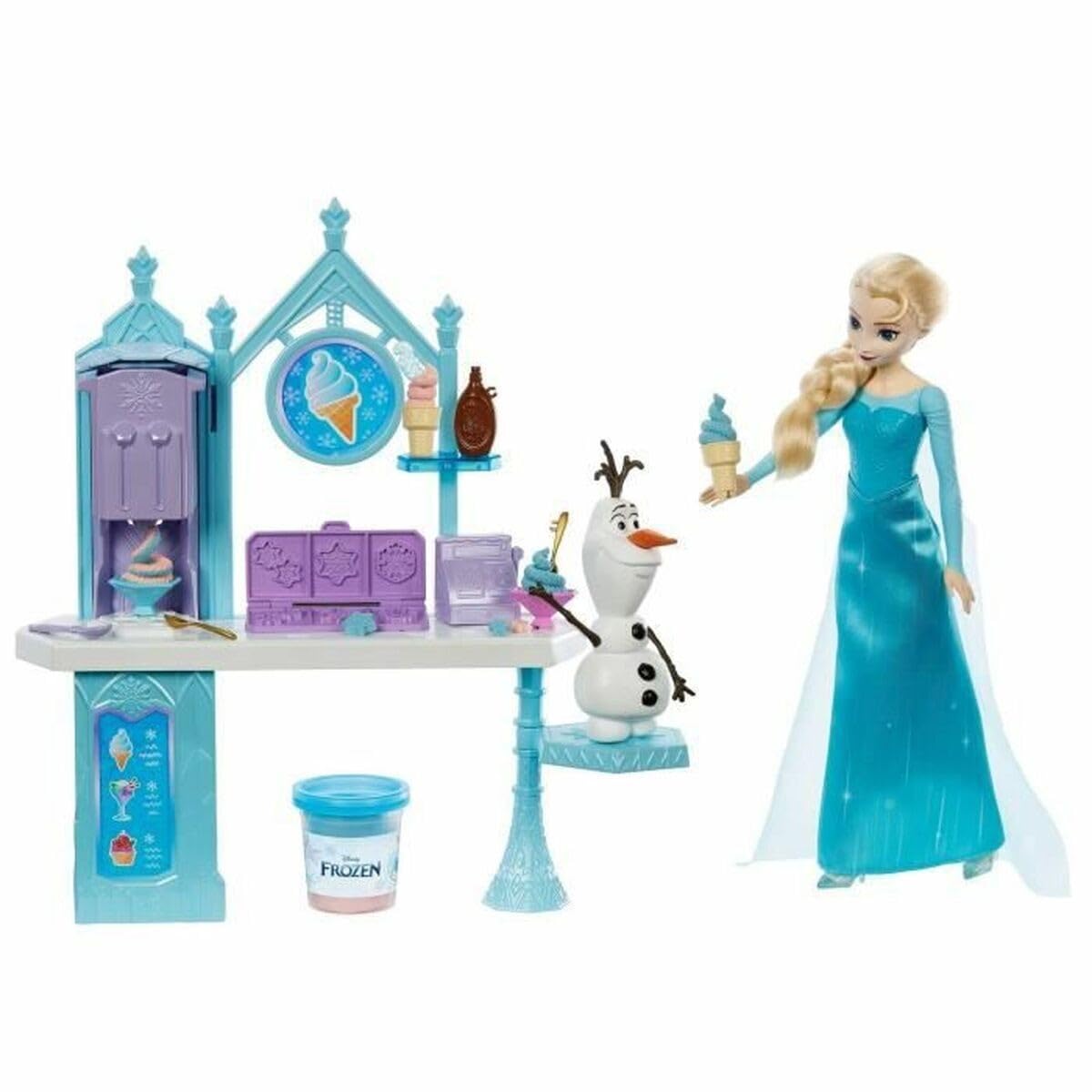 Playset Mattel Disney Frozen Postre Con Figuras De Elsa Y Olaf - Venta Internacional.