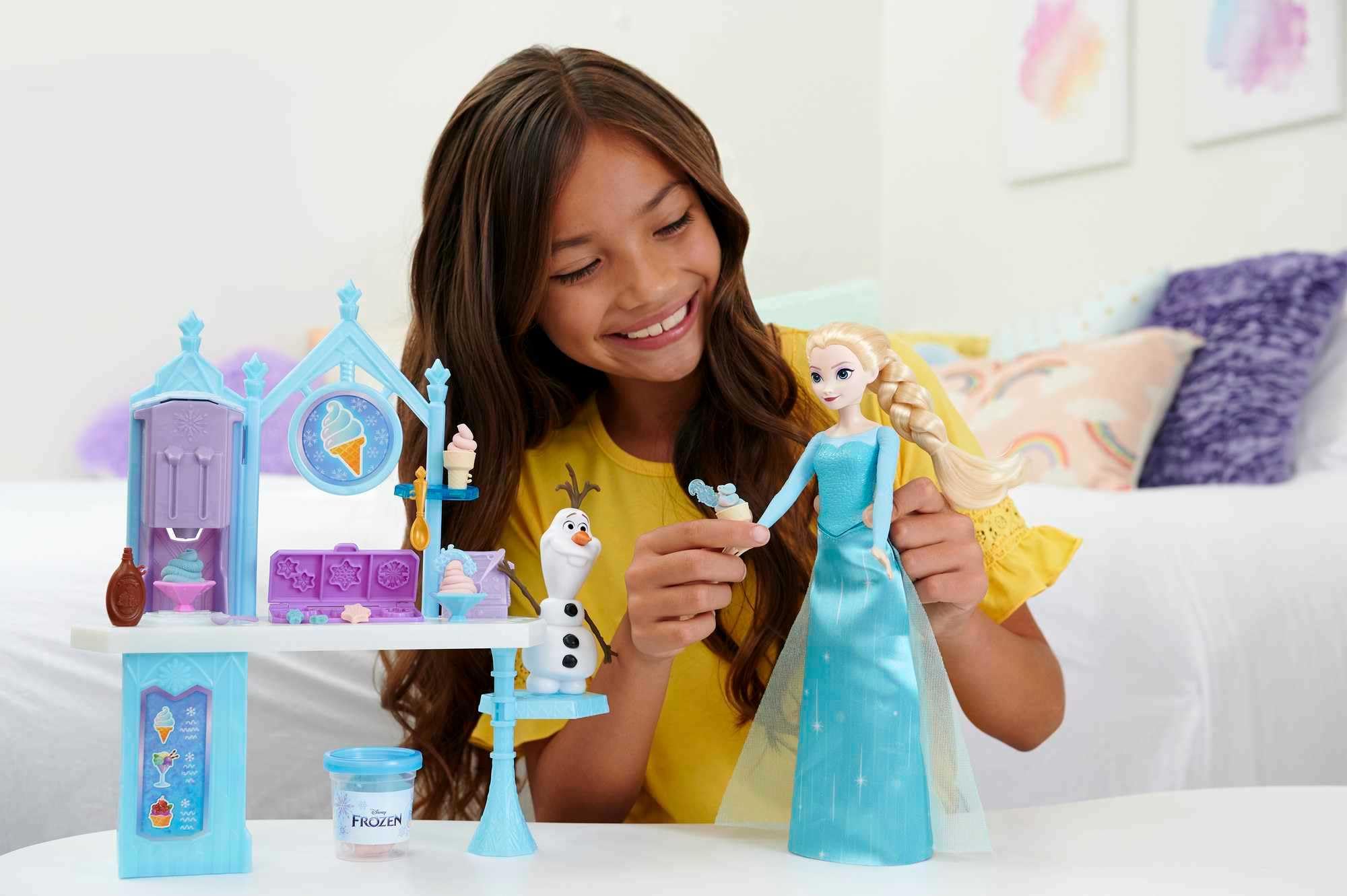 Foto 3 pulgar | Playset Mattel Disney Frozen Postre Con Figuras De Elsa Y Olaf - Venta Internacional.