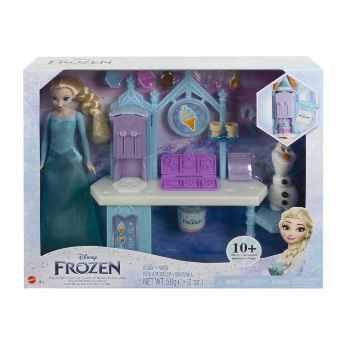 Foto 8 pulgar | Playset Mattel Disney Frozen Postre Con Figuras De Elsa Y Olaf - Venta Internacional.