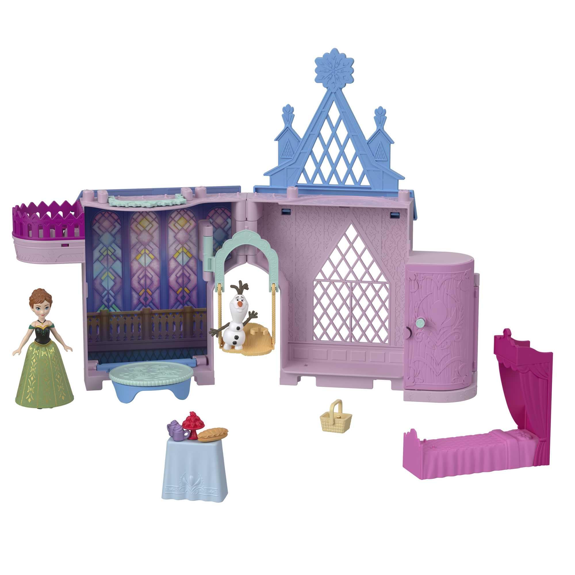Foto 2 pulgar | Casa De Muñecas Mattel Disney Frozen Anna Castle Con Muñeca Pequeña - Venta Internacional.
