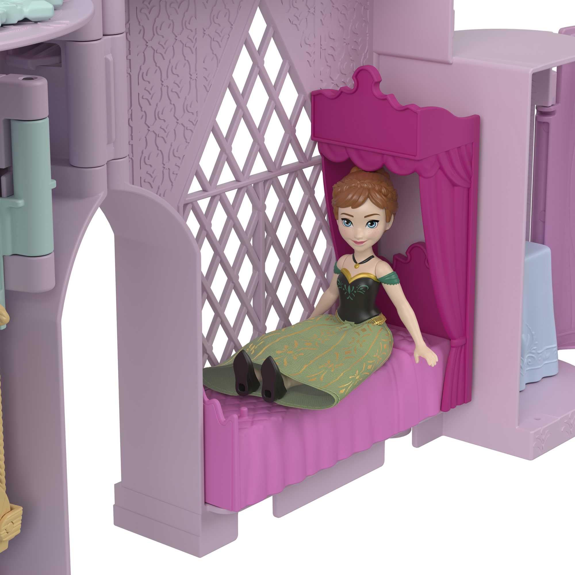 Foto 7 pulgar | Casa De Muñecas Mattel Disney Frozen Anna Castle Con Muñeca Pequeña - Venta Internacional.