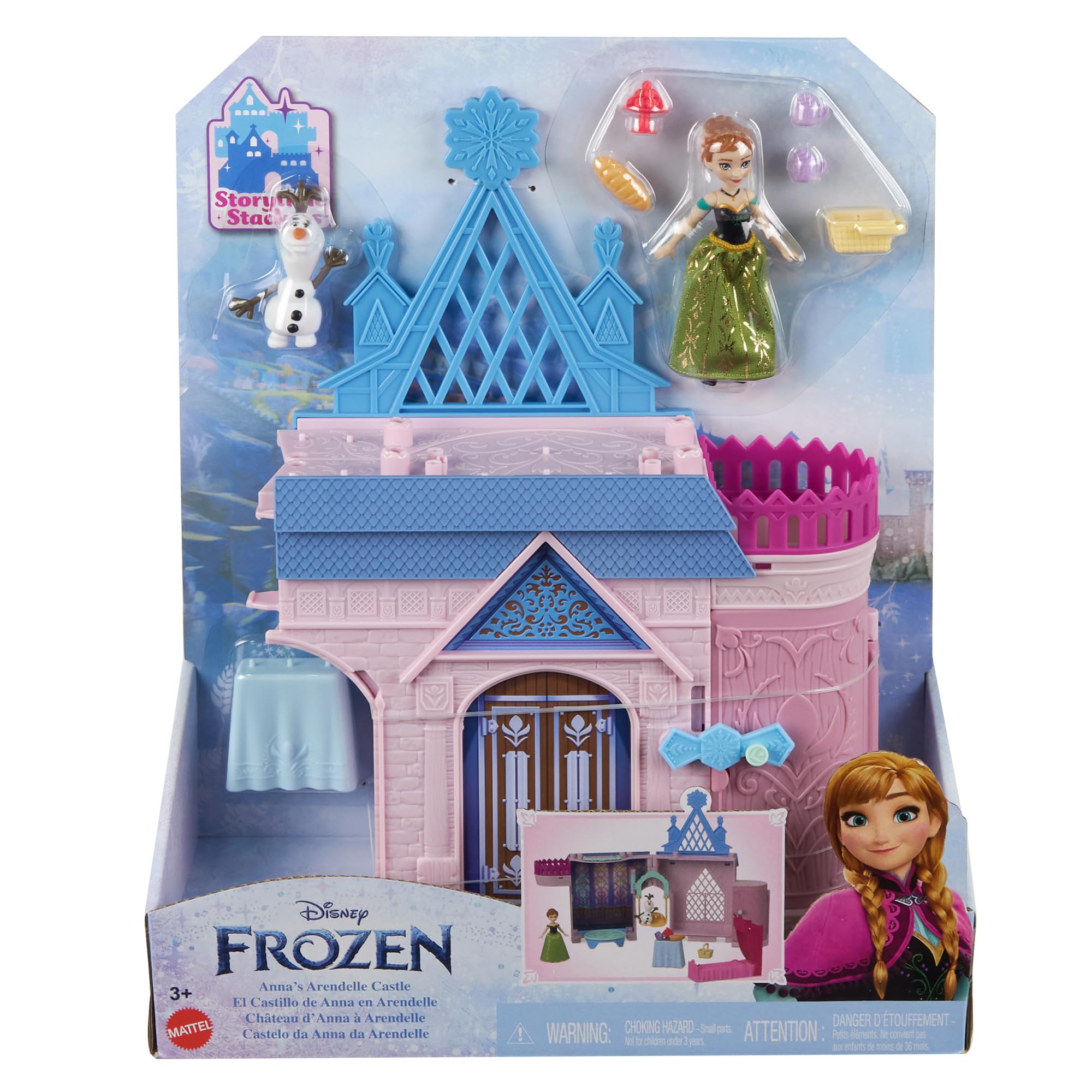 Foto 8 pulgar | Casa De Muñecas Mattel Disney Frozen Anna Castle Con Muñeca Pequeña - Venta Internacional.
