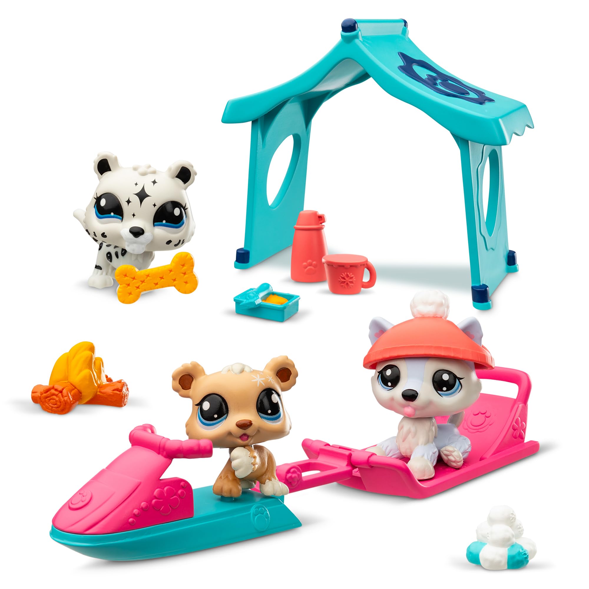 Foto 2 | Pack De Juego Littlest Pet Shop Snowy Day Lps Gen 7 Con Figuras - Venta Internacional.