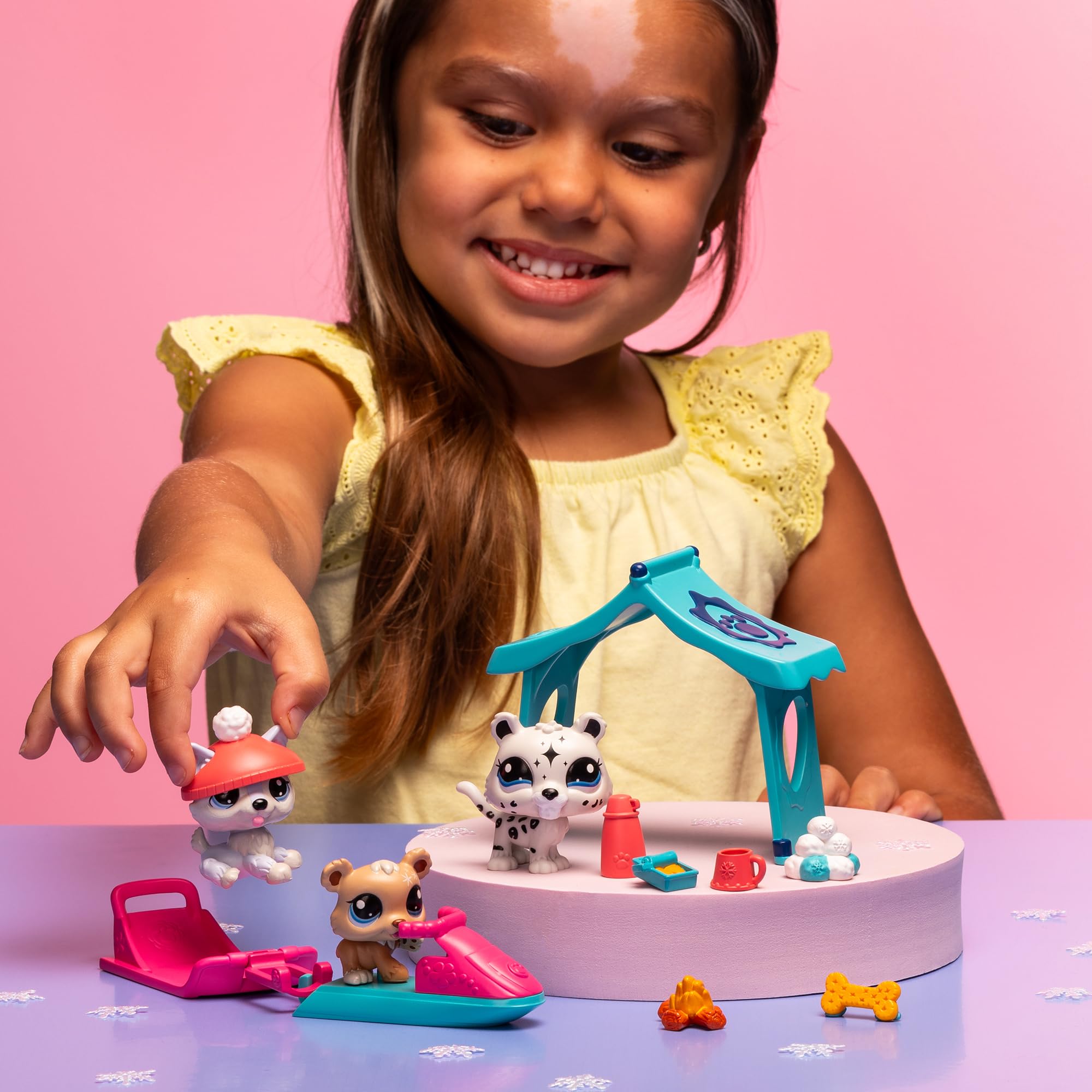 Foto 5 pulgar | Pack De Juego Littlest Pet Shop Snowy Day Lps Gen 7 Con Figuras - Venta Internacional.