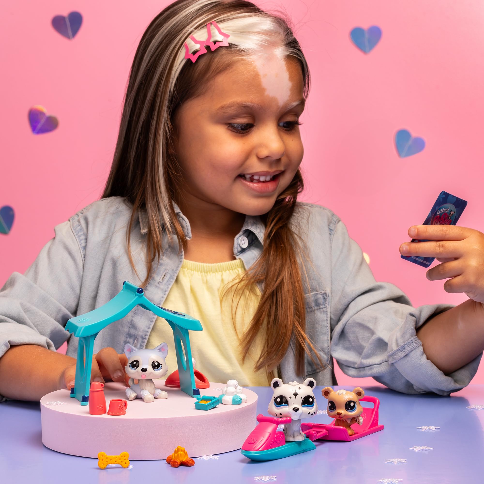 Foto 7 pulgar | Pack De Juego Littlest Pet Shop Snowy Day Lps Gen 7 Con Figuras - Venta Internacional.