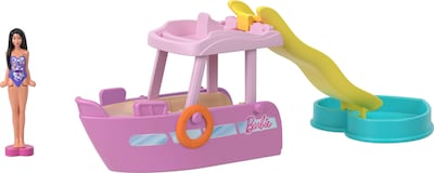 Foto 4 | Set De Juguetes Barbie Mini Barbieland Con 4 Minimuñecas Y 4 Vehículos - Venta Internacional.