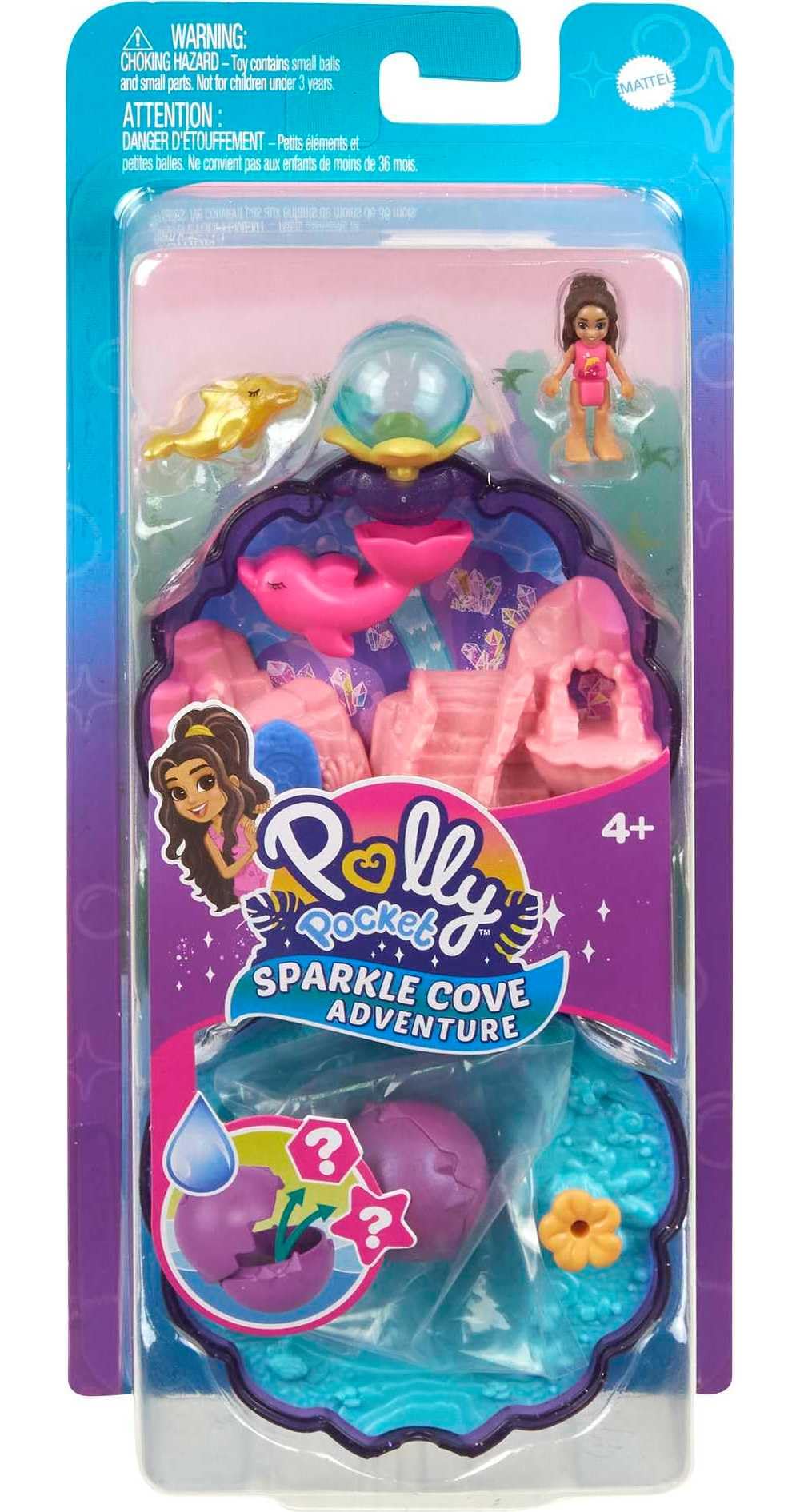 Foto 7 pulgar | Juguete De Viaje Polly Pocket Sparkle Cove Adventure Con Juego Acuático - Venta Internacional.