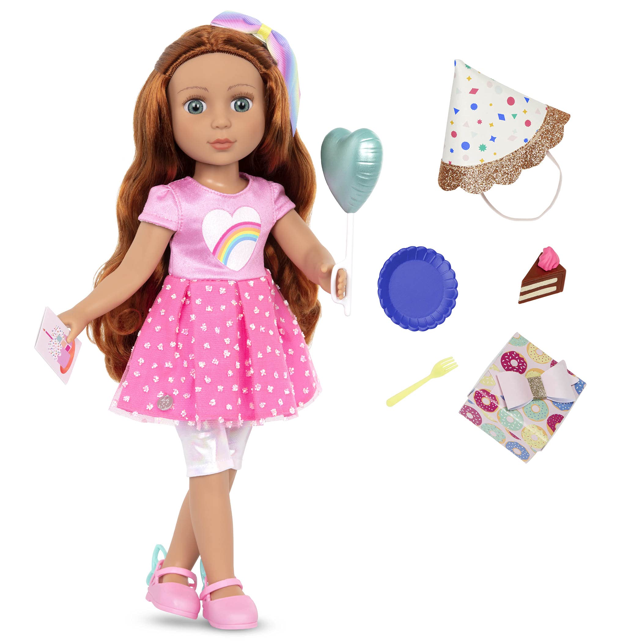Foto 2 pulgar | Muñeca Para Fiesta De Cumpleaños Con Purpurina Para Niñas Cicely, 35 Cm, Con Ropa Para Mayores De 3 - Venta Interna