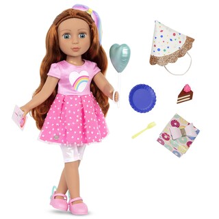 Foto 1 | Muñeca Para Fiesta De Cumpleaños Con Purpurina Para Niñas Cicely, 35 Cm, Con Ropa Para Mayores De 3 - Venta Interna