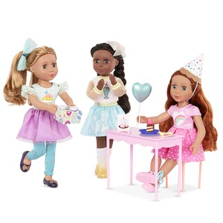 Foto 7 | Muñeca Para Fiesta De Cumpleaños Con Purpurina Para Niñas Cicely, 35 Cm, Con Ropa Para Mayores De 3 - Venta Interna