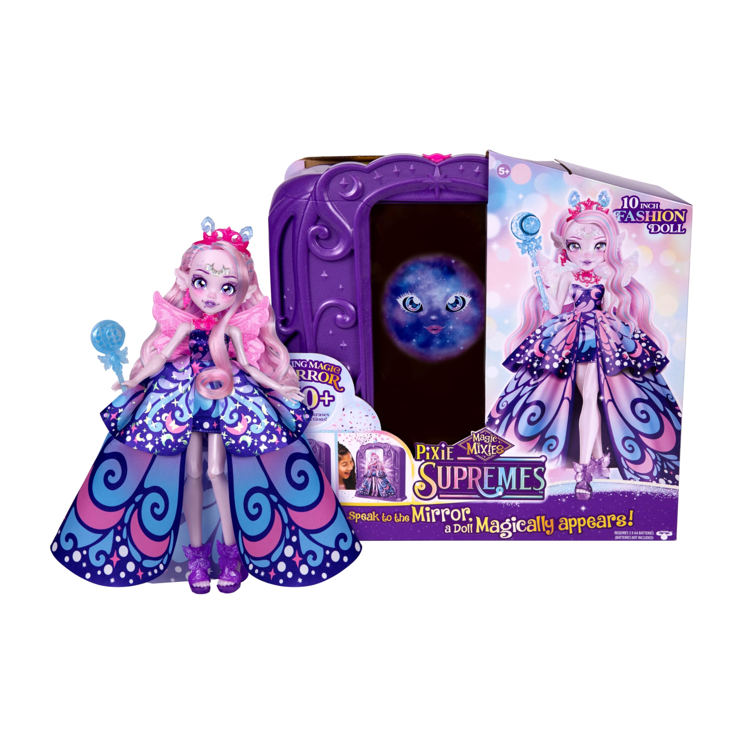 Espejo Mágico Pixie Supremes De Toy Magic Mixies, Luna Butterfly - Venta Internacional.