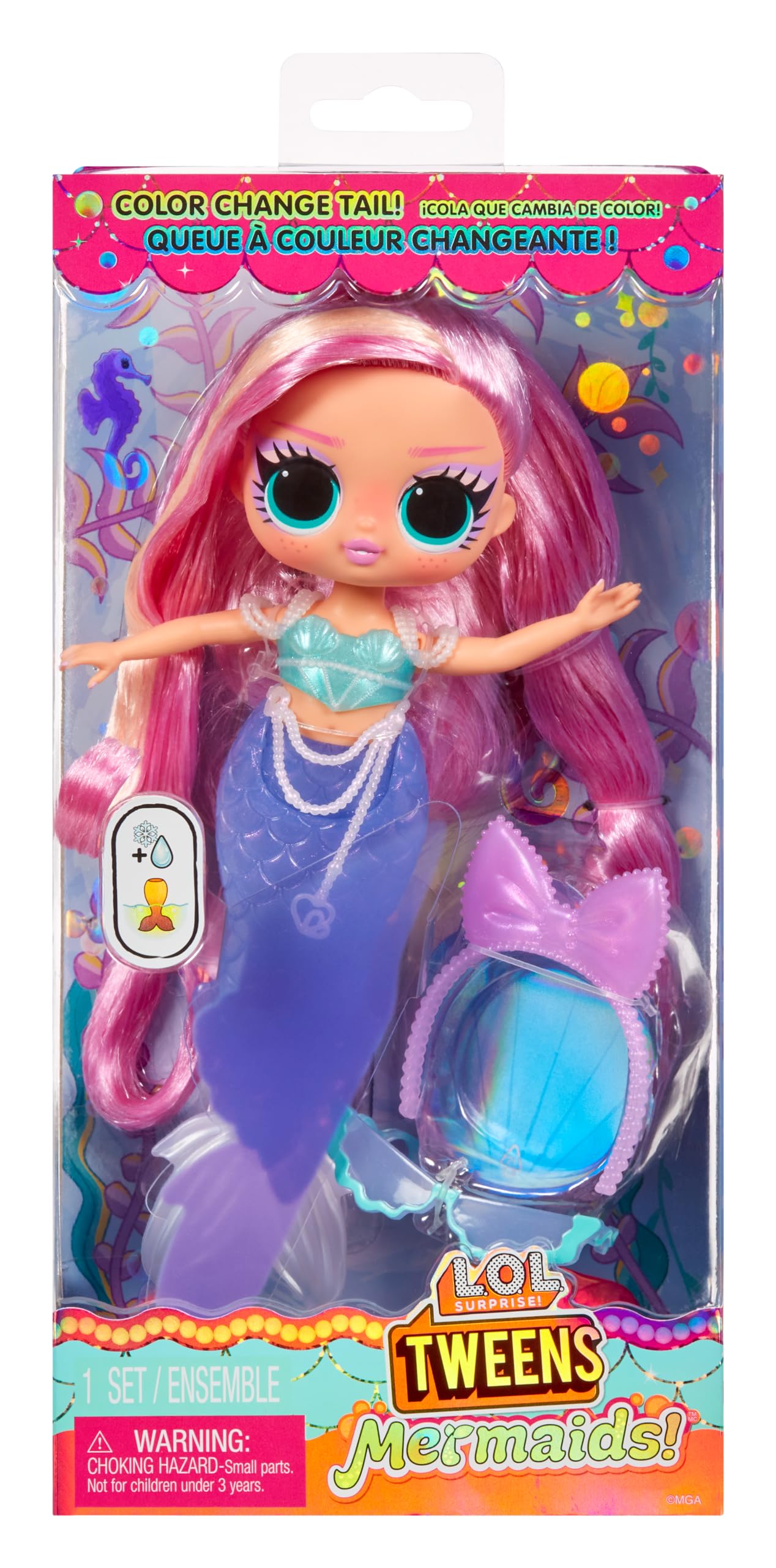 Foto 8 pulgar | Muñeca De Moda L.o.l. Surprise Tweens Mermaid Lola Waves 4+ - Venta Internacional.