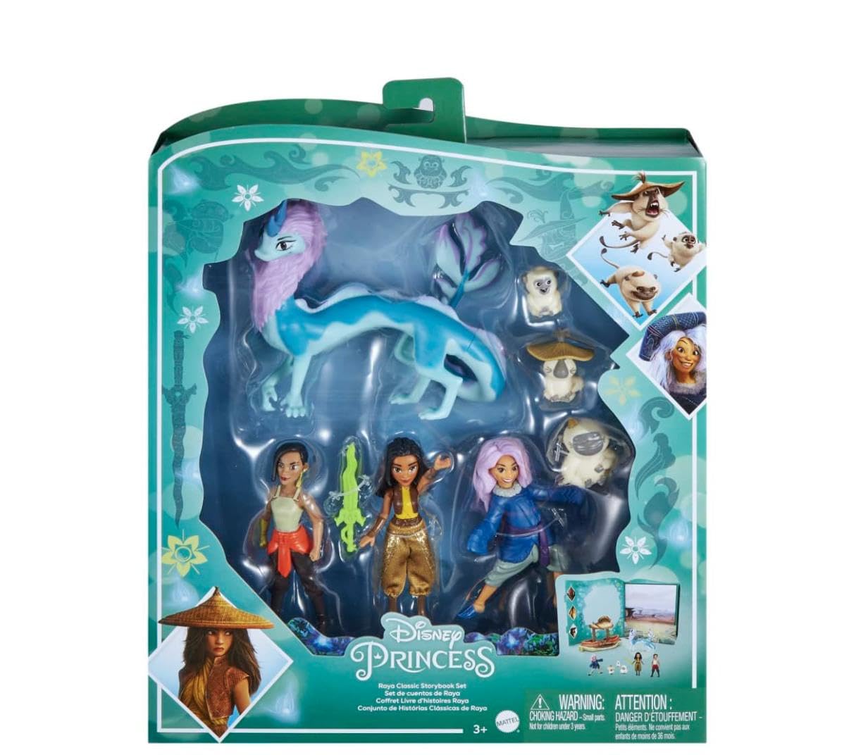 Foto 6 | Pack Disney Raya Y El Último Dragón Story De Toy Mattel - Venta Internacional.