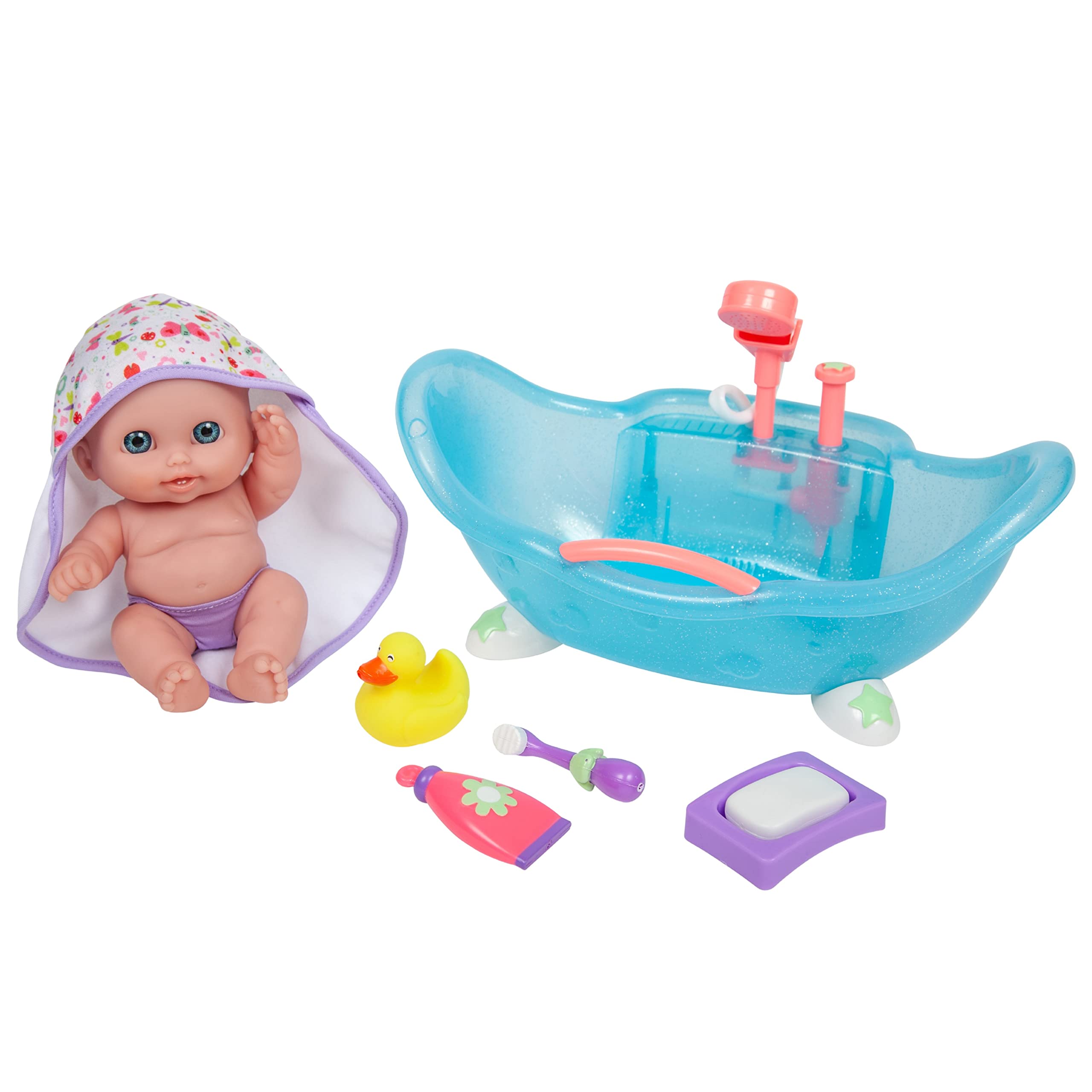 Foto 2 pulgar | Juego De Vinilo Doll Jc Toys Lil Cutesies 8.5 Con Set De Baño Y 2 Unidades, Color Azul - Venta Internacional.
