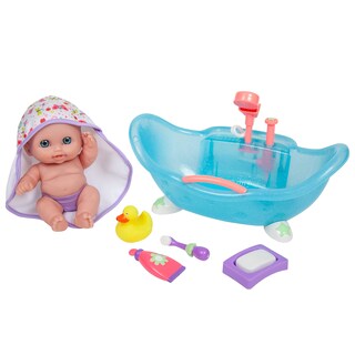 Foto 1 | Juego De Vinilo Doll Jc Toys Lil Cutesies 8.5 Con Set De Baño Y 2 Unidades, Color Azul - Venta Internacional.