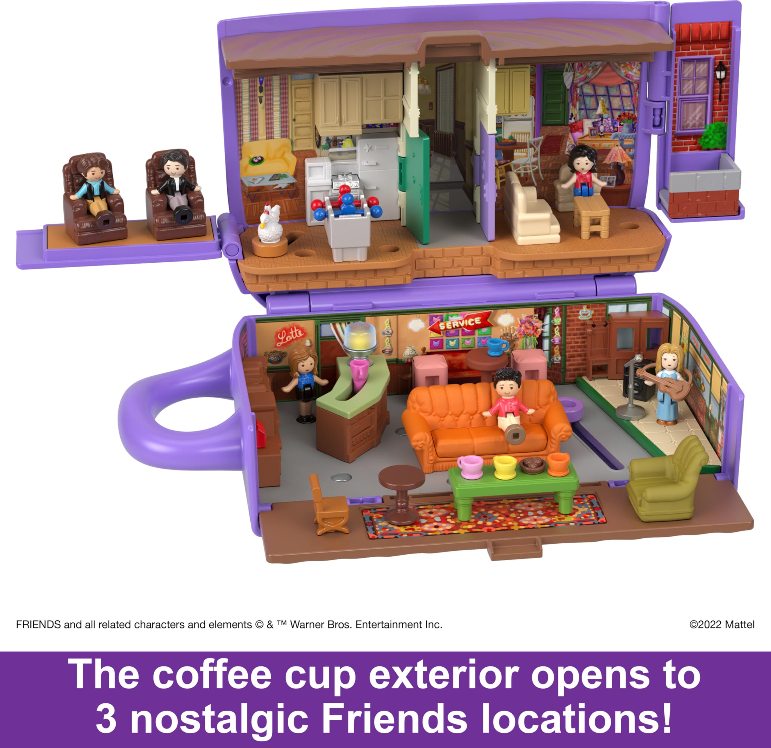 Foto 7 pulgar | Playset Polly Pocket Friends Compact Con 6 Muñecas Y 9 Accesos. - Venta Internacional.
