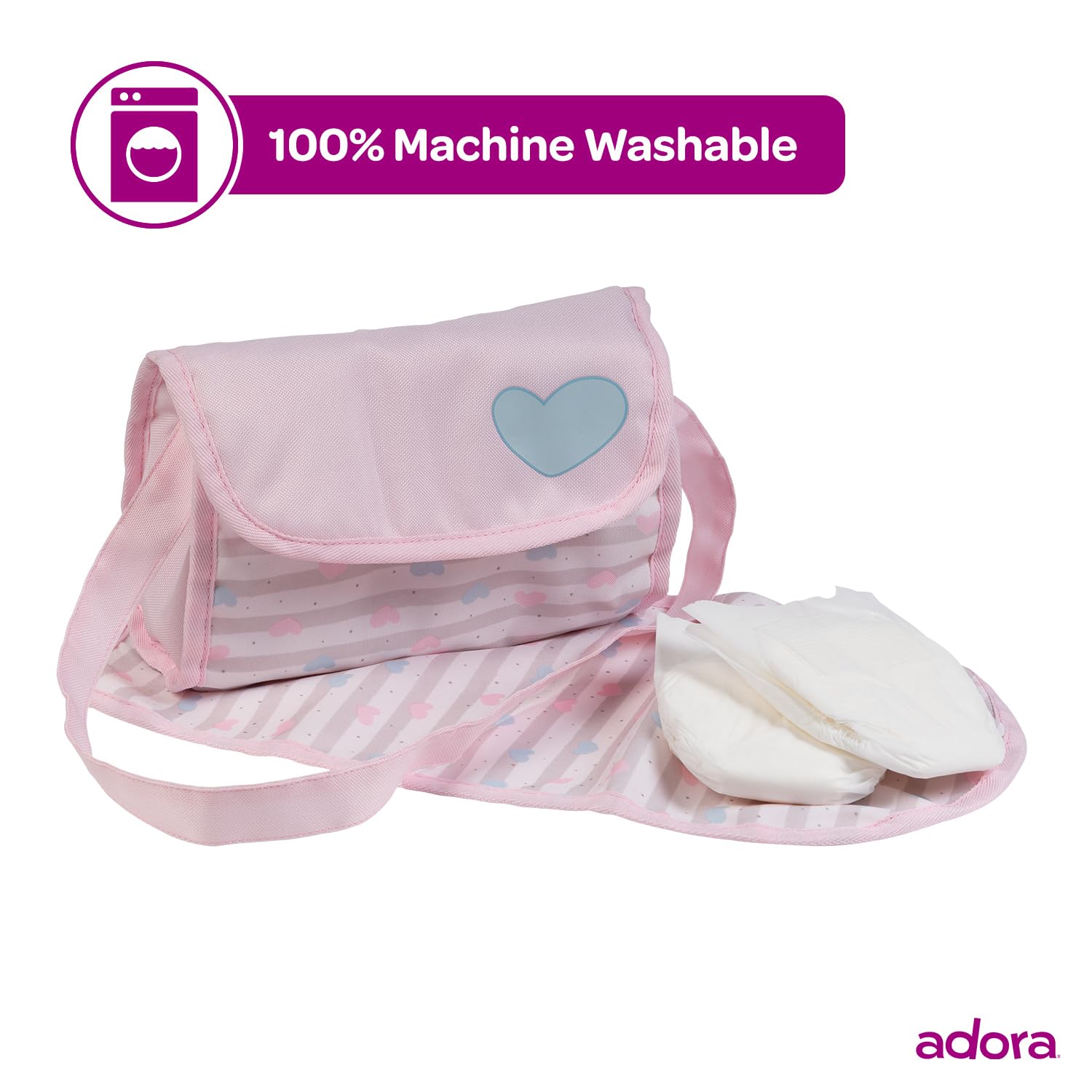 Foto 3 pulgar | Bolsa De Pañales Adora Baby Doll Con Cambiador Y 2 Pañales - Venta Internacional.