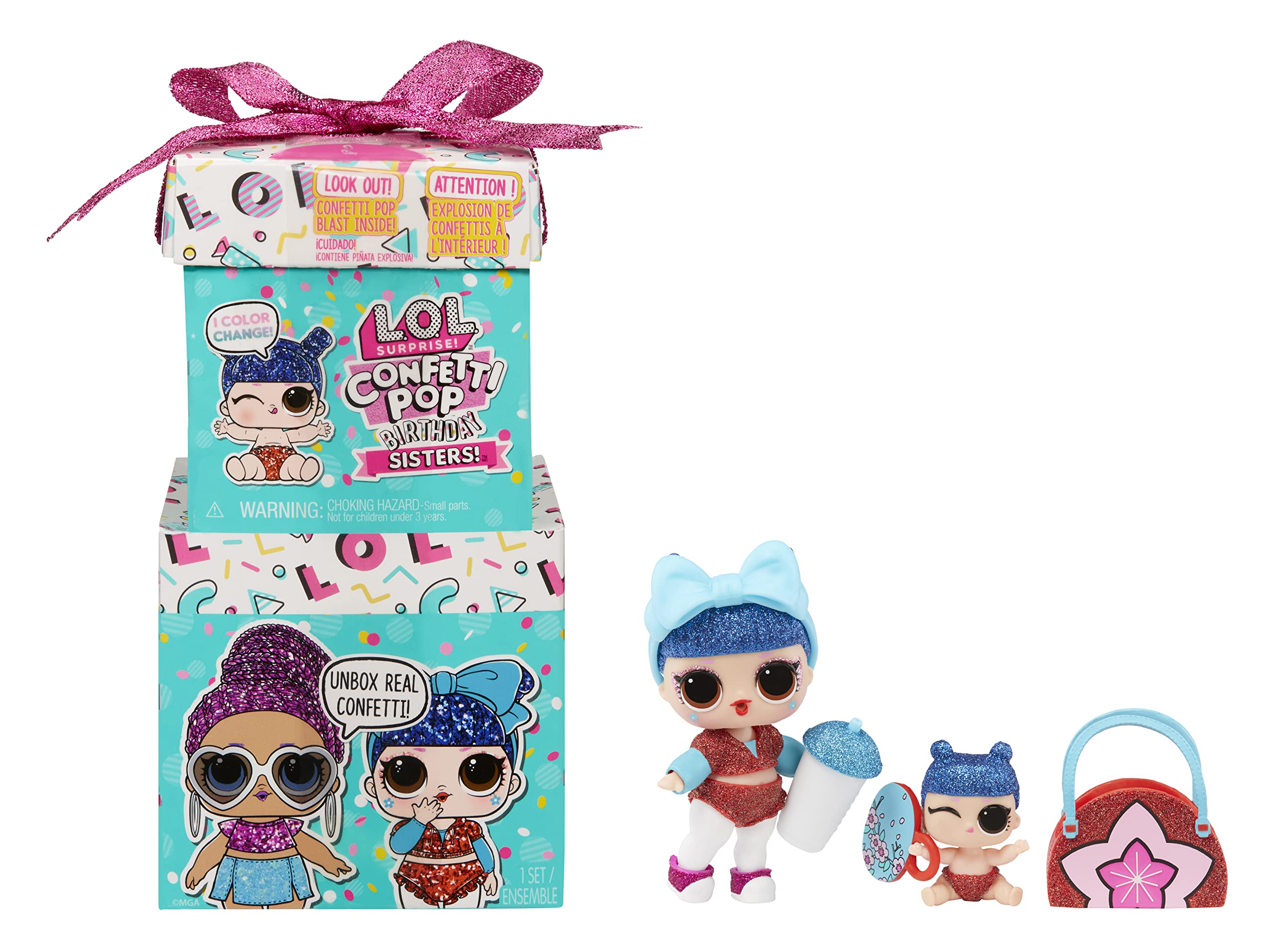 ¡sorpresa De Toy L.o.l.! Hermanas De Cumpleaños De Confetti Pop Con Muñeca - Venta Internacional.