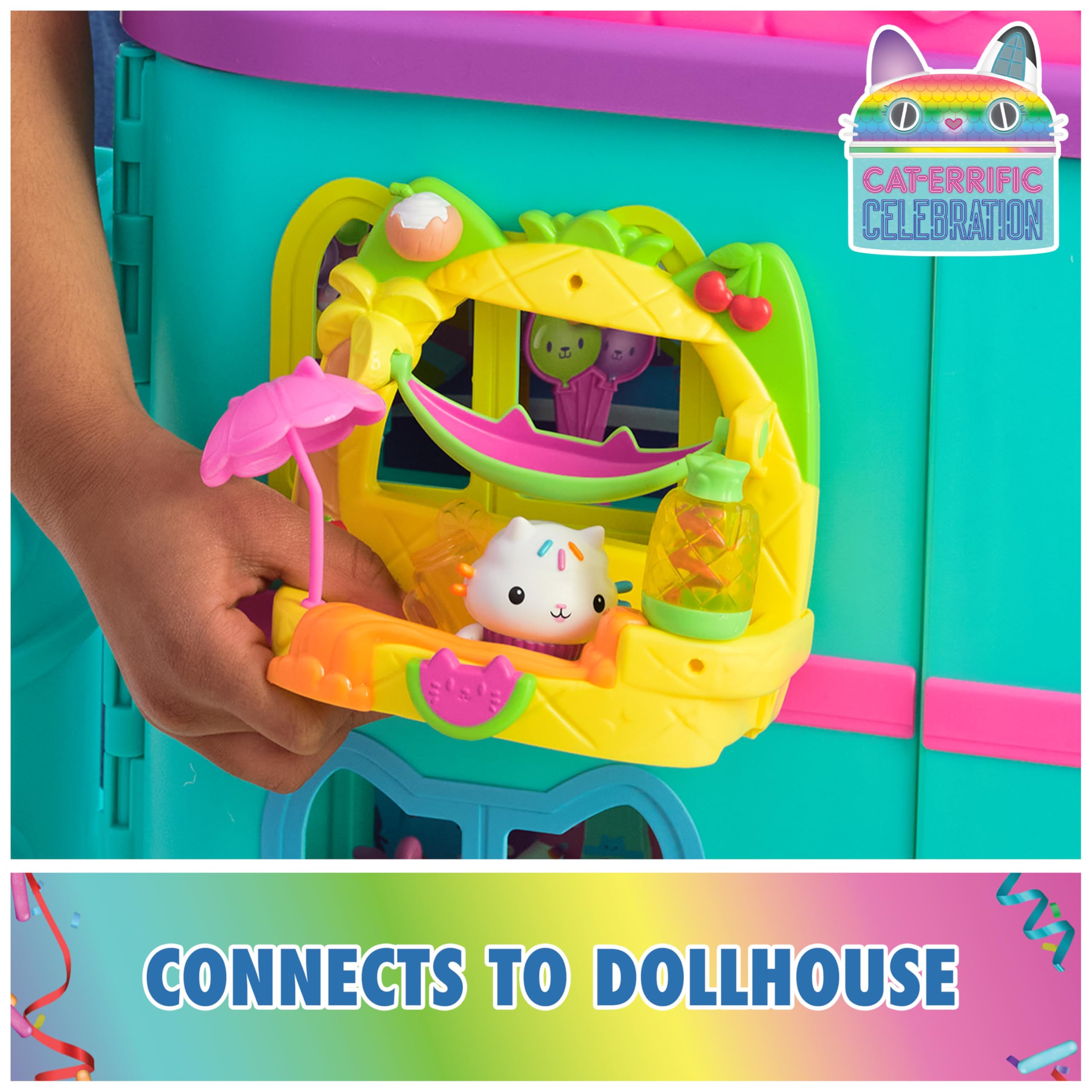 Foto 3 pulgar | Batido De Frutas Playset Gabby's Dollhouse Cakey's Para Balcón, 8 Unidades - Venta Internacional.