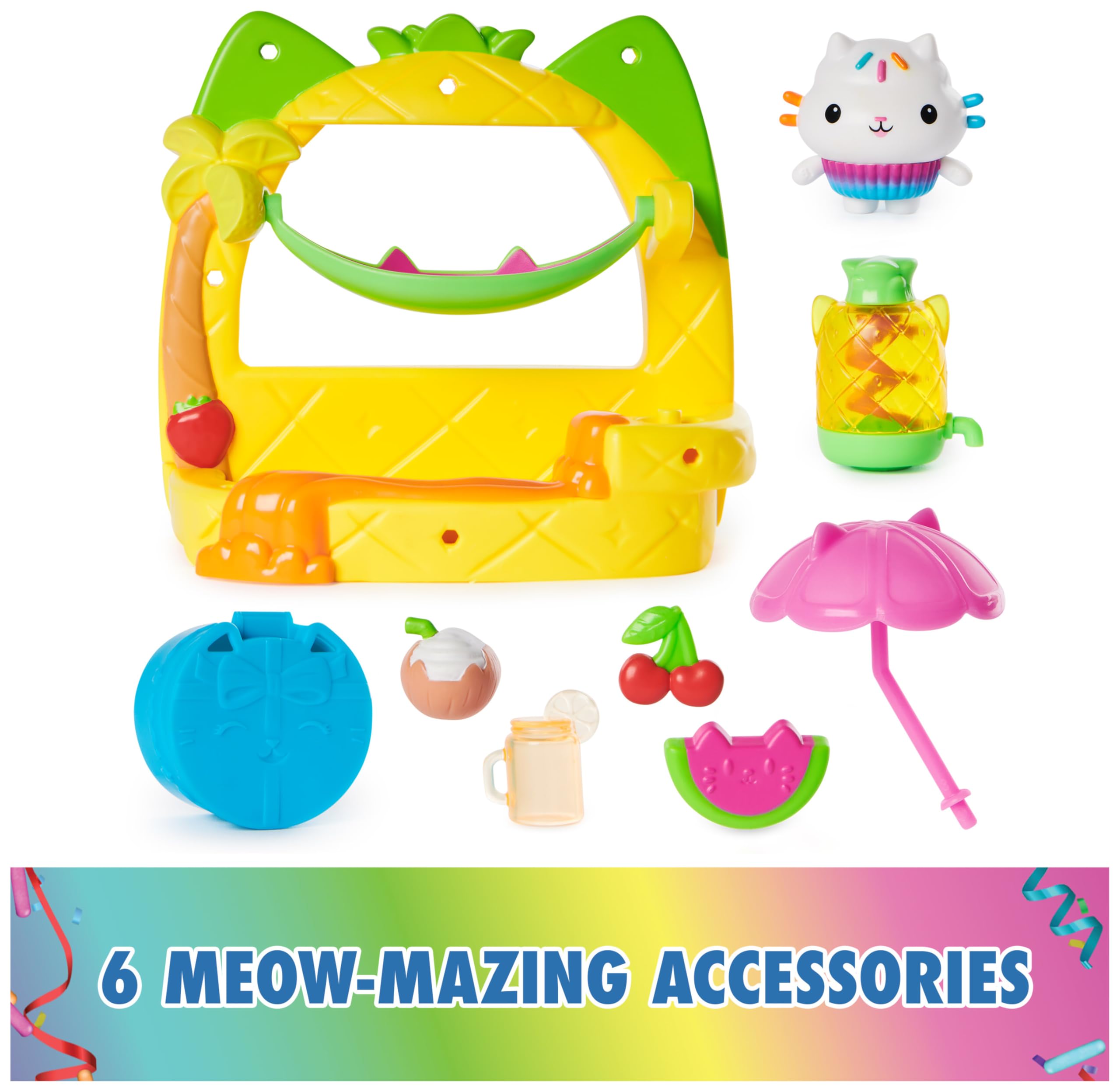 Foto 5 pulgar | Batido De Frutas Playset Gabby's Dollhouse Cakey's Para Balcón, 8 Unidades - Venta Internacional.