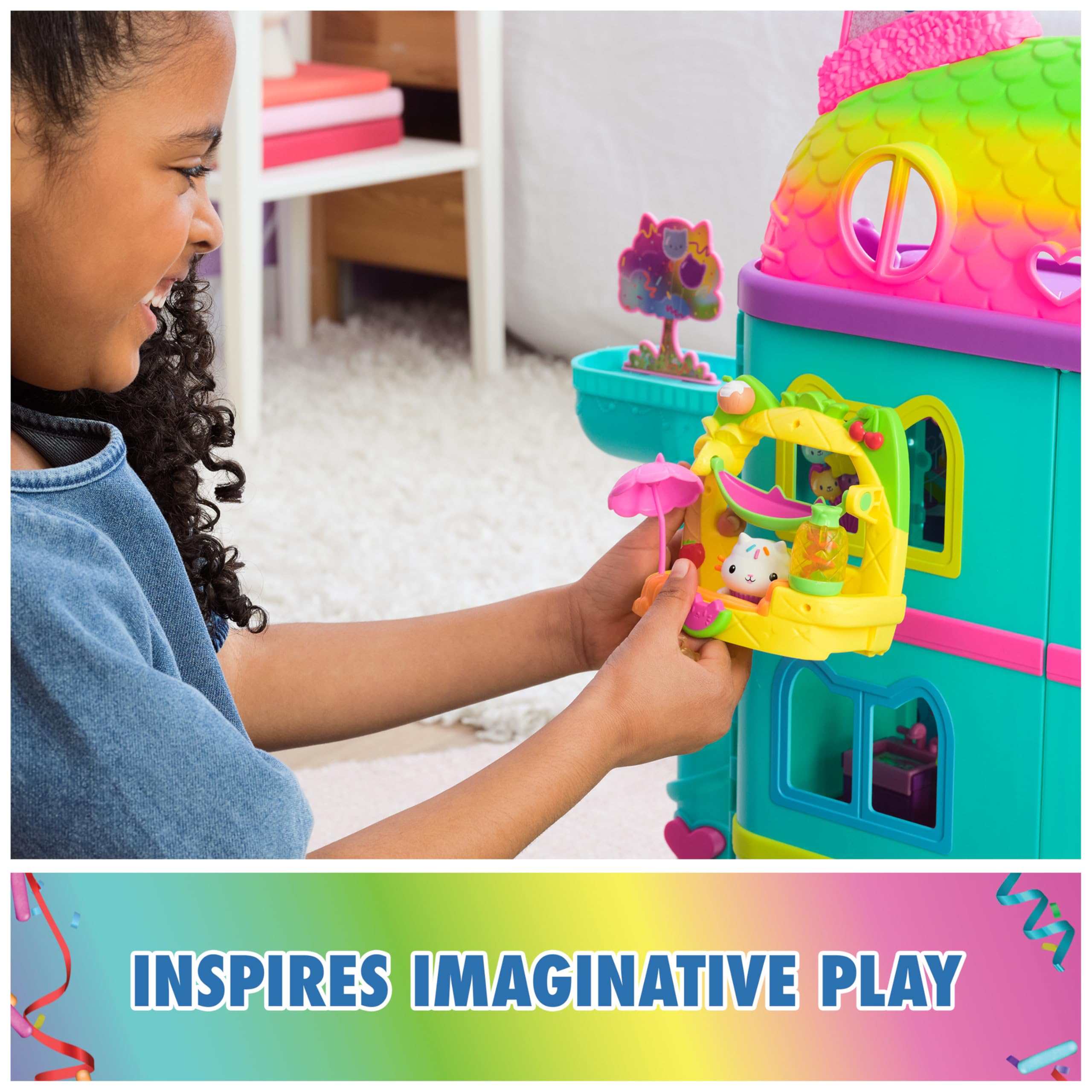 Foto 7 | Batido De Frutas Playset Gabby's Dollhouse Cakey's Para Balcón, 8 Unidades - Venta Internacional.