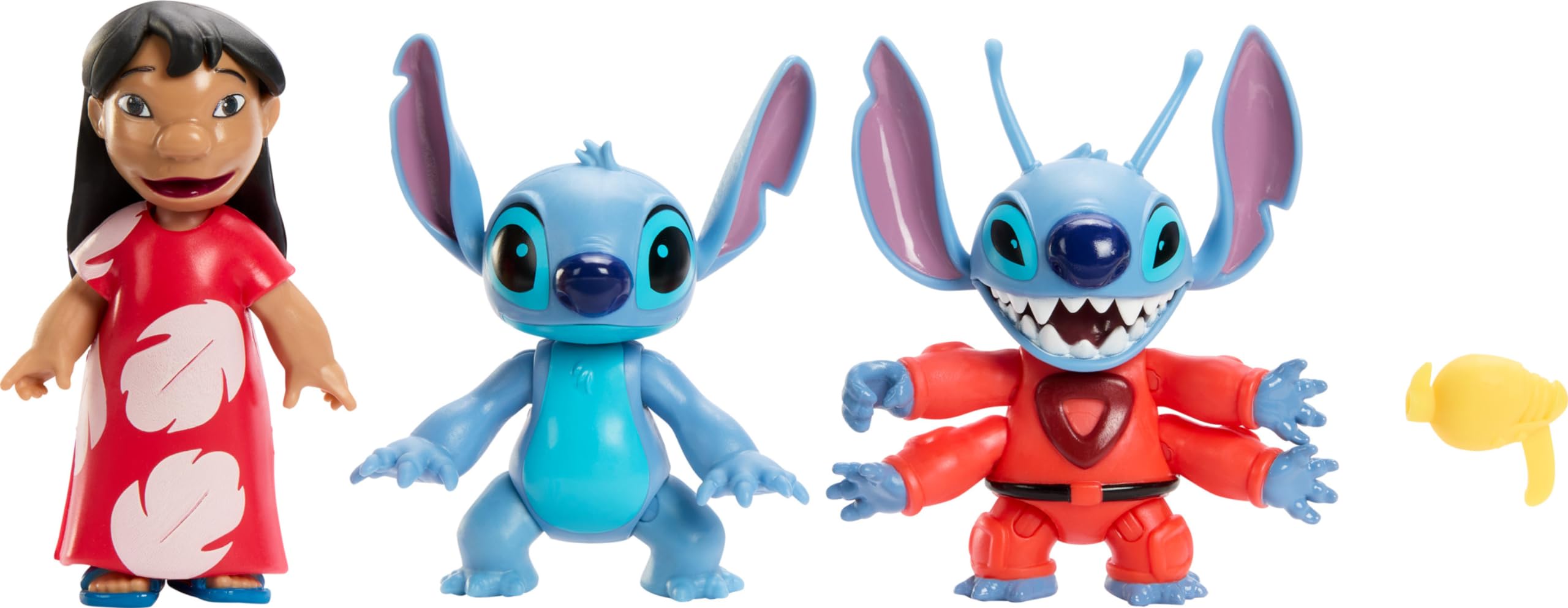 Figura Mattel Disney Lilo Y Stitch Buscando A Ohana X3 - Venta Internacional.