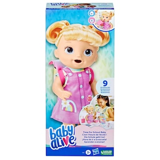 Foto 2 | Muñeca Baby Alive Time Para La Escuela De 30 Cm Con Accesorios - Venta Internacional.