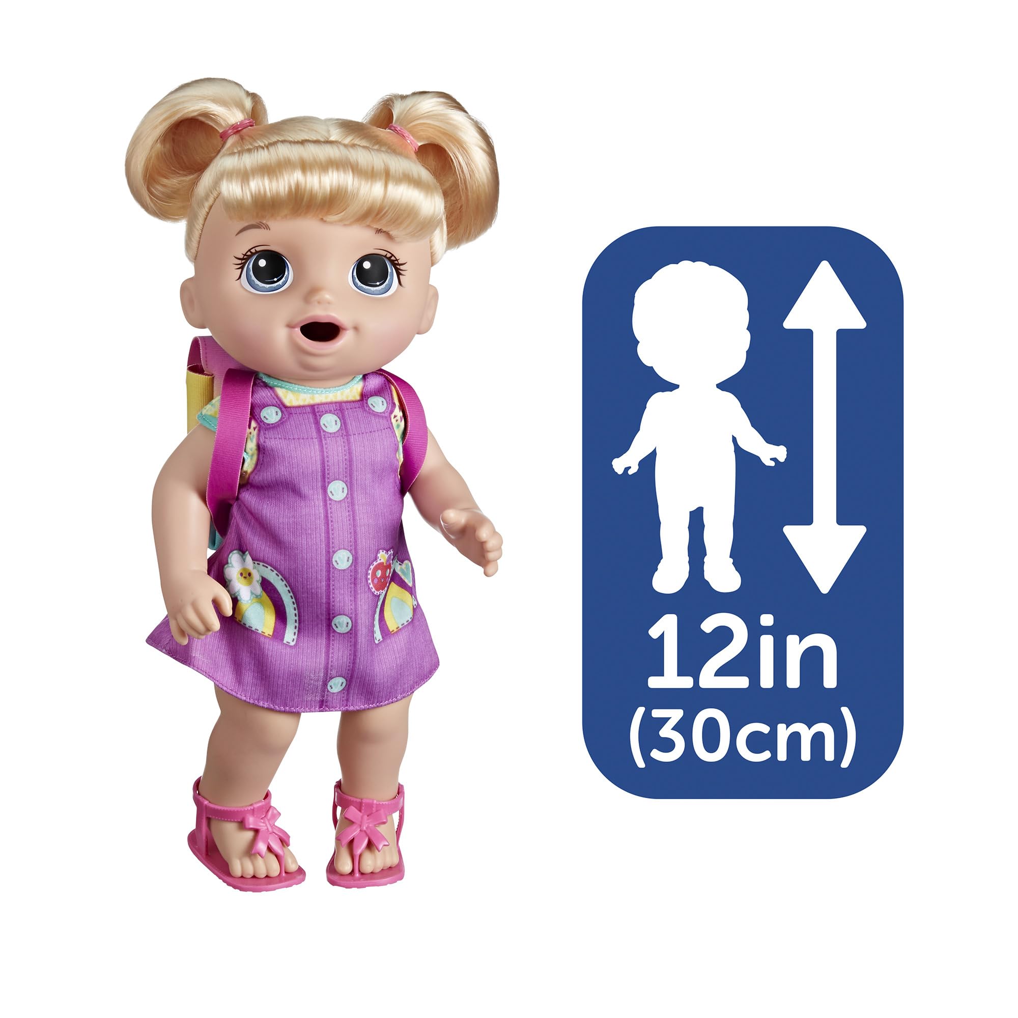 Foto 7 pulgar | Muñeca Baby Alive Time Para La Escuela De 30 Cm Con Accesorios - Venta Internacional.