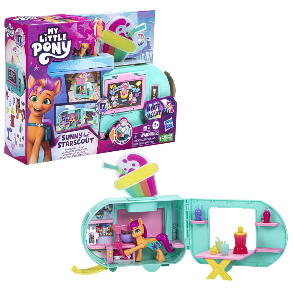 Foto 2 pulgar | Camión De Batidos Playset My Little Pony Sunny Starscout Desde Hace Más De 5 Años - Venta Internacional.