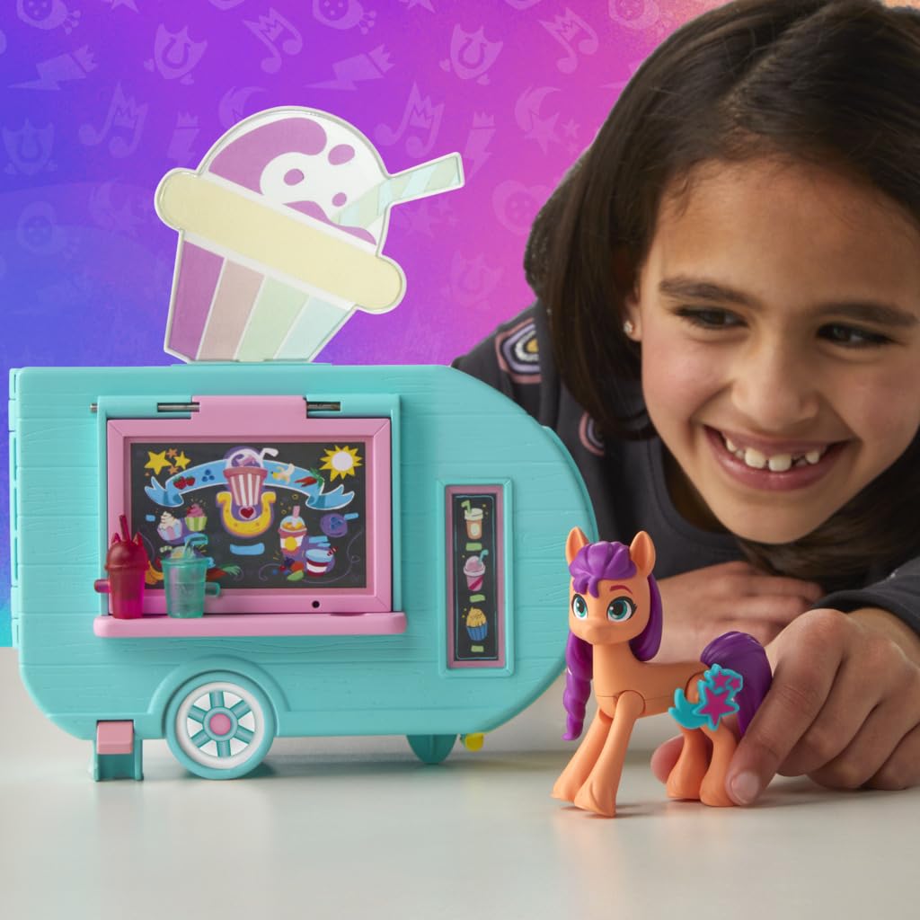 Foto 3 pulgar | Camión De Batidos Playset My Little Pony Sunny Starscout Desde Hace Más De 5 Años - Venta Internacional.