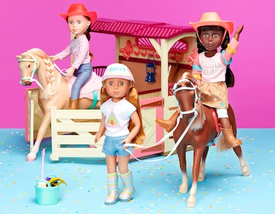 Foto 7 | Muñeca De Juguete Con Purpurina Para Niñas Jaime & Jumper Horse, 35 Cm, Con Ropa Para Más De 3 - Venta Internacional.